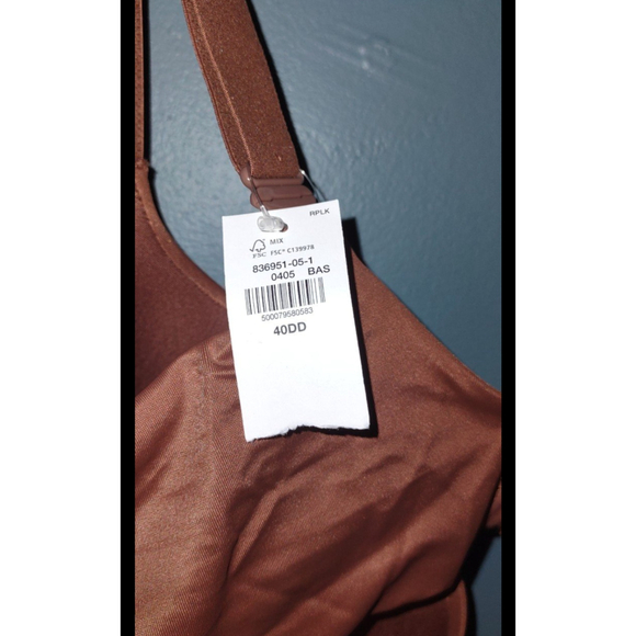 Old Navy Size 40DD Smooth Boost Brown Underwire Bra - Picture 3 of 3